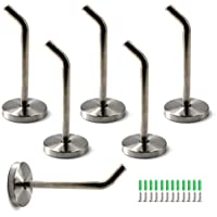 Flomore Acero Inoxidable Tornillos en Ganchos para Plantas Colgantes Utensilios Ganchos para cocinas Montado en la Pared…